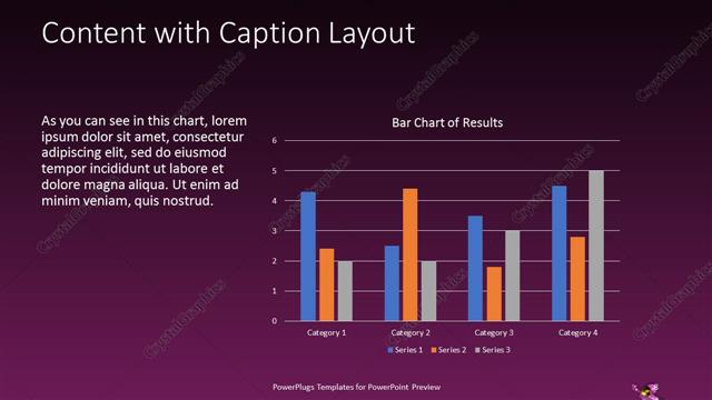 Content with Caption presentation slide layout