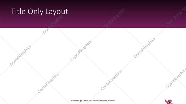 Title Only presentation slide layout