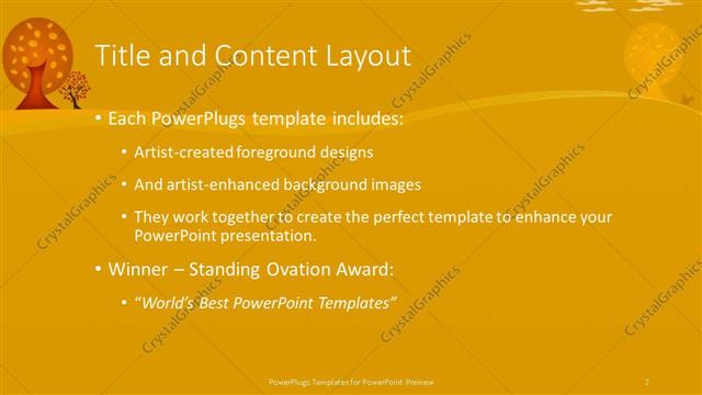 Title and Content presentation slide layout