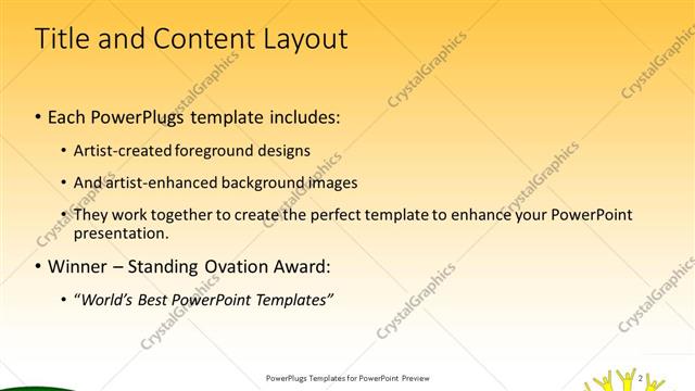 Title and Content presentation slide layout