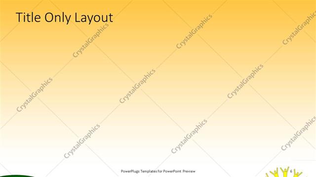 Title Only presentation slide layout