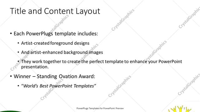 Title and Content presentation slide layout