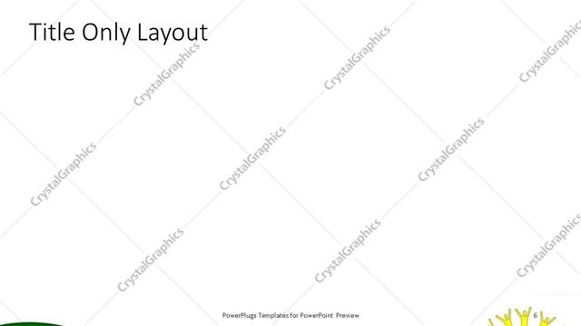 Title Only presentation slide layout