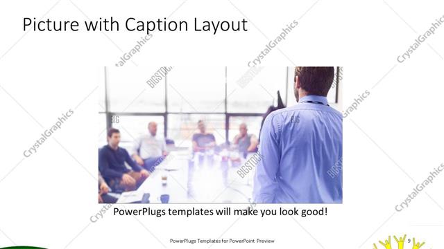 Picture with Caption presentation slide layout