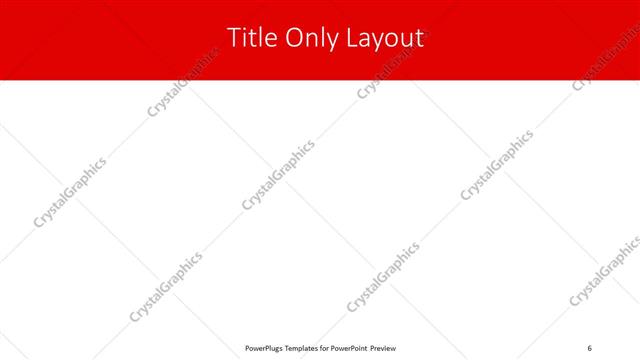 Title Only presentation slide layout