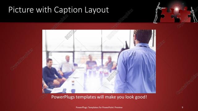 Picture with Caption presentation slide layout