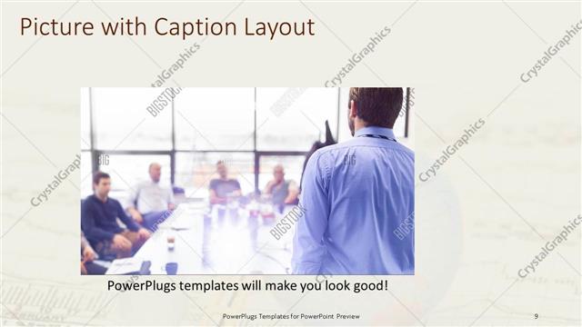 Picture with Caption presentation slide layout