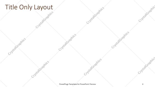 Title Only presentation slide layout