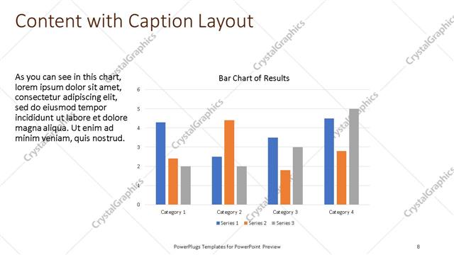 Content with Caption presentation slide layout