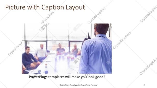 Picture with Caption presentation slide layout