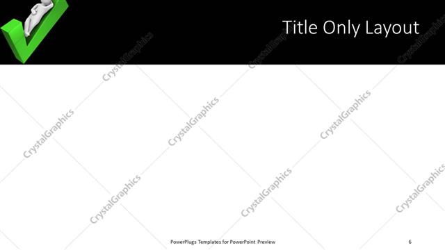 Title Only presentation slide layout