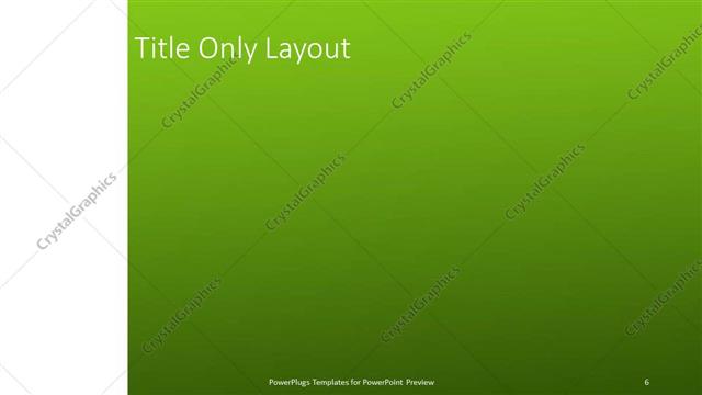 Title Only presentation slide layout