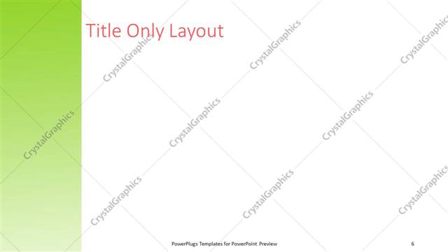 Title Only presentation slide layout