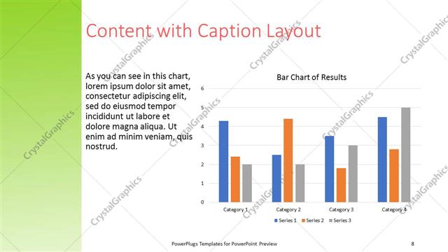 Content with Caption presentation slide layout