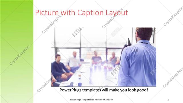 Picture with Caption presentation slide layout