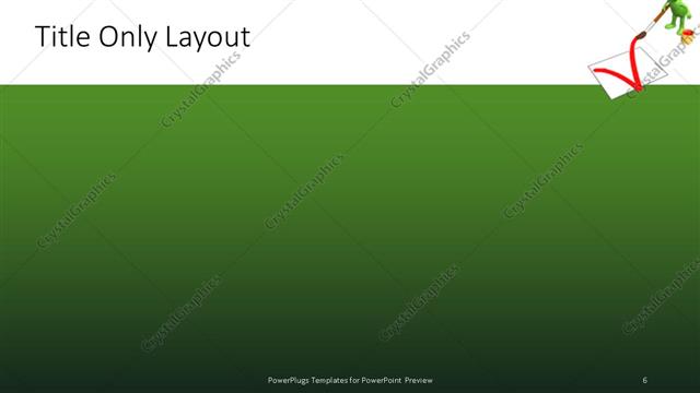 Title Only presentation slide layout