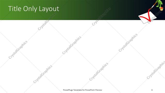 Title Only presentation slide layout