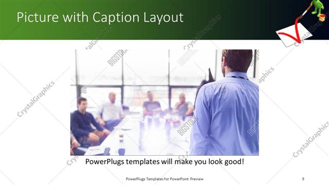 Picture with Caption presentation slide layout
