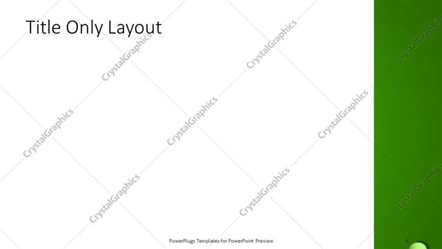 Title Only presentation slide layout