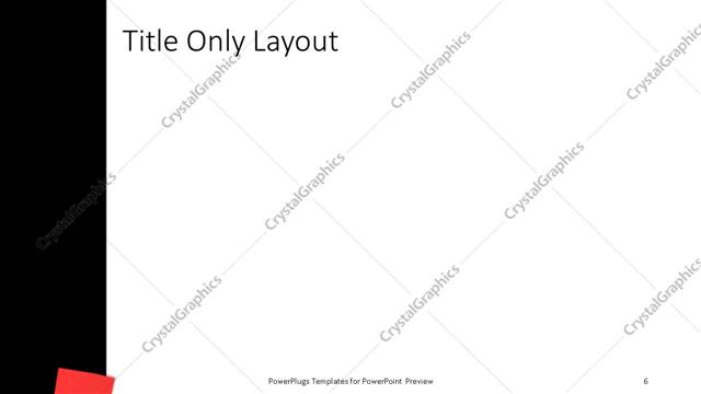 Title Only presentation slide layout