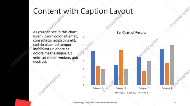 Content with Caption presentation slide layout