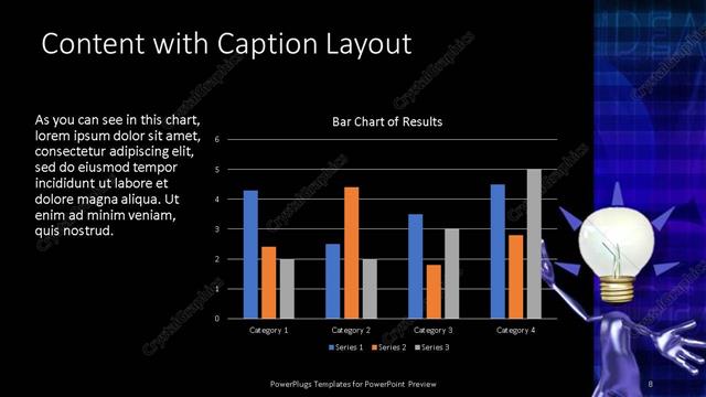 Content with Caption presentation slide layout
