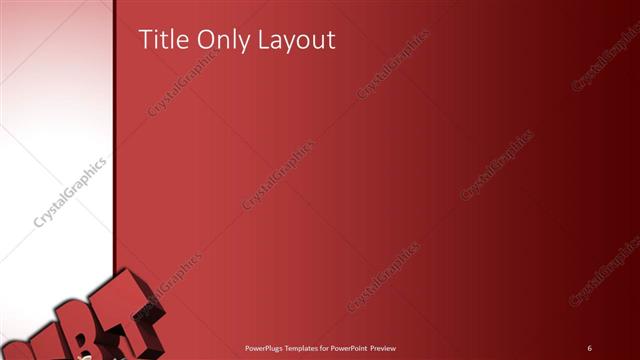 Title Only presentation slide layout