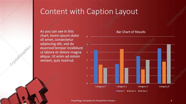 Content with Caption presentation slide layout