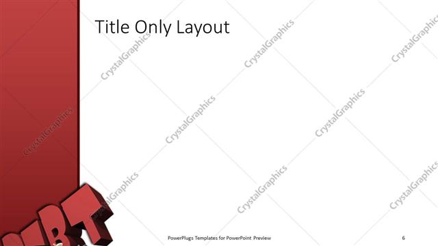 Title Only presentation slide layout