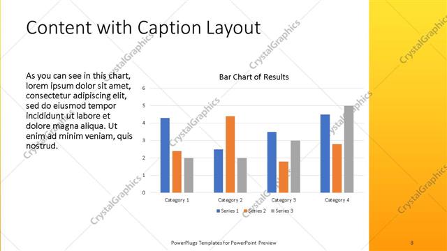 Content with Caption presentation slide layout