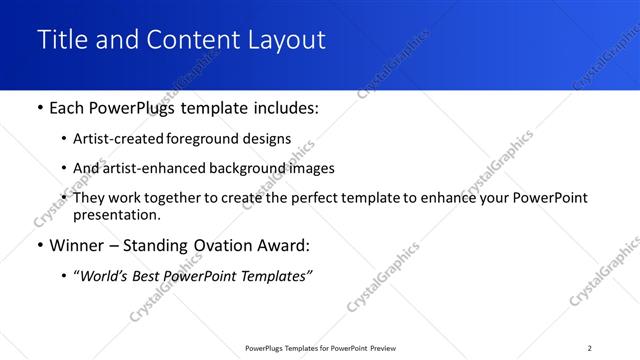 Title and Content presentation slide layout