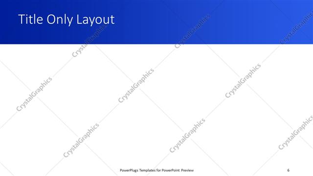 Title Only presentation slide layout