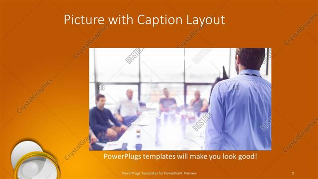 Picture with Caption presentation slide layout