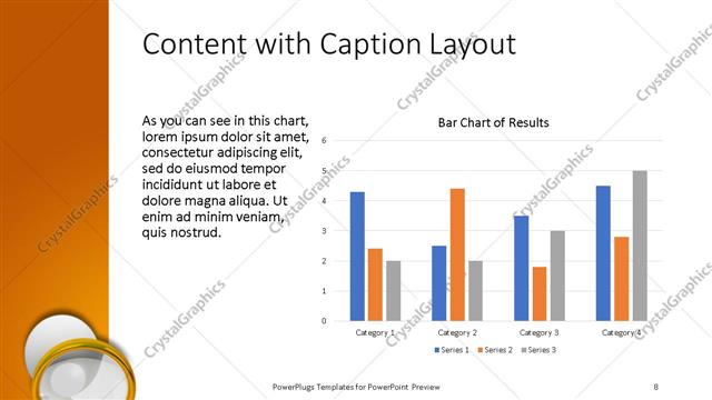 Content with Caption presentation slide layout