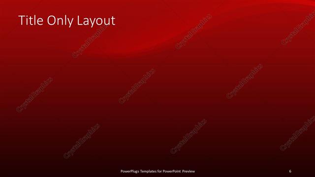 Title Only presentation slide layout