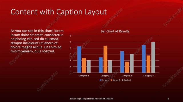 Content with Caption presentation slide layout