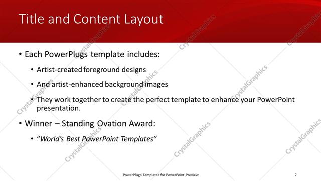 Title and Content presentation slide layout