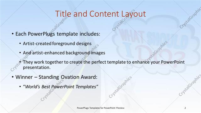 Title and Content presentation slide layout