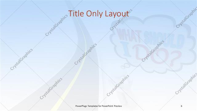 Title Only presentation slide layout