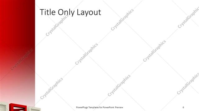 Title Only presentation slide layout