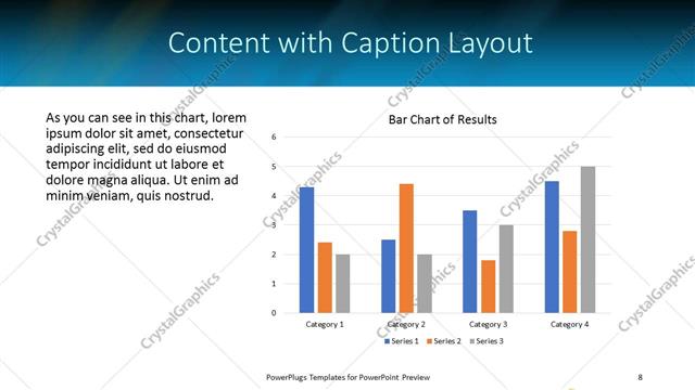 Content with Caption presentation slide layout