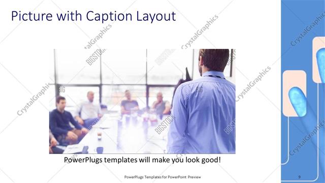 Picture with Caption presentation slide layout