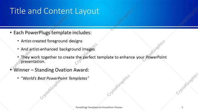 Title and Content presentation slide layout