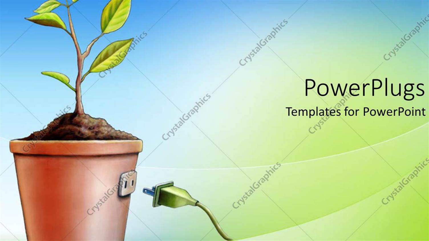 Featuring An Animated Plant Provided with the Socket for its Growth