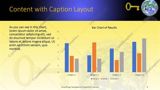 Content with Caption presentation slide layout