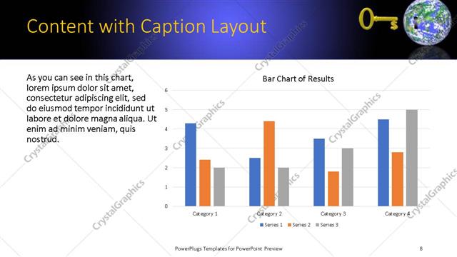 Content with Caption presentation slide layout