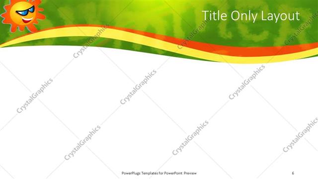 Title Only presentation slide layout