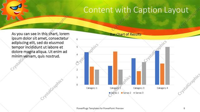 Content with Caption presentation slide layout