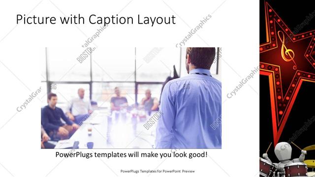 Picture with Caption presentation slide layout