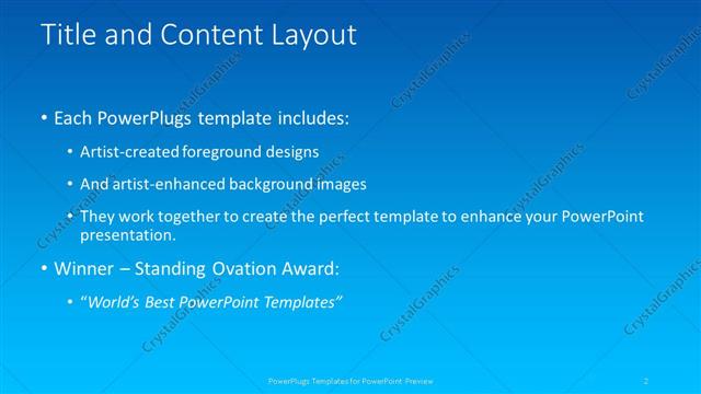 Title and Content presentation slide layout